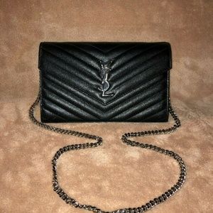 Yves Saint Laurent Leather Wallet-On-Chain